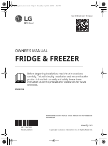 Manual LG GMM41MSBEM Fridge-Freezer