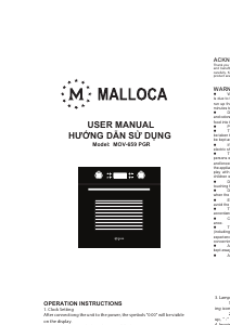 Handleiding Malloca MOV-659 PGR Oven