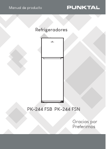 Manual de uso Punktal PK-244 FSB Frigorífico combinado
