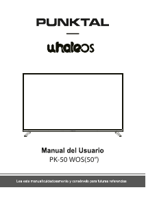 Manual de uso Punktal PK-50WOS WhaleOS Televisor de LED