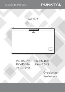 Manual de uso Punktal PK-HS 400 Congelador