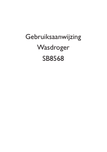 Handleiding Smart Brand SB8568 Wasdroger