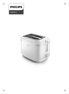 Kullanım kılavuzu Philips HD2511 Ekmek kızartma makinesi