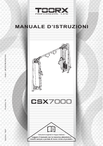 Manuale Toorx CSX-7000 Stazione multifunzione