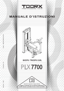 Manuale Toorx PLX-7700 Stazione multifunzione