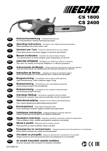 Handleiding Echo CS-2400 Kettingzaag