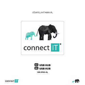 Manuál Connect IT CHU-5100-SL Rozbočovač USB