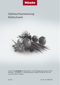 Bedienungsanleitung Miele K 7798 C R Kühlschrank