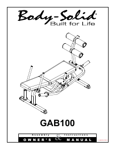 Handleiding Body-Solid GAB100B Fitnessapparaat