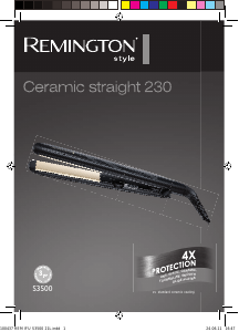 Manual Remington S3500 Ceramic Straight 230 Hair Straightener