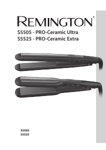 كتيب جهاز فرد الشعر S5525 PRO-Ceramic Extra Remington