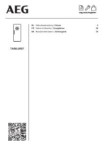 Handleiding AEG TAB6L88EF Vriezer