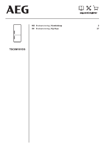Bruksanvisning AEG TSC8M181DS Kjøle-fryseskap