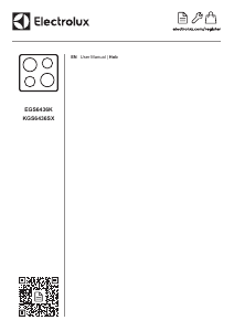 Manual Electrolux EGS6436K Hob