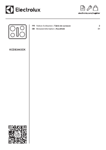 Bedienungsanleitung Electrolux KCD83443CK Kochfeld