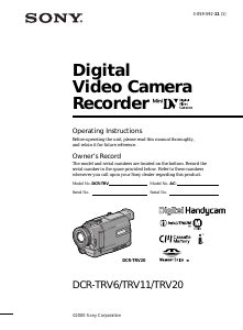 Manual Sony DCR-TRV20E Camcorder