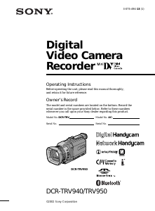 Handleiding Sony DCR-TRV950E Camcorder