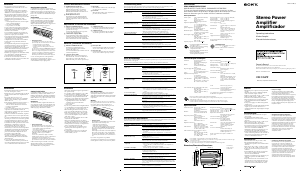 Manual Sony XM-554ZR Car Amplifier