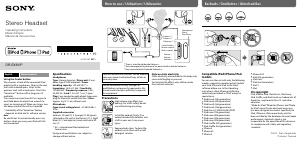 Manual de uso Sony DR-EX61iP Auriculares