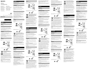 Manual Sony MDR-E9LP Căşti