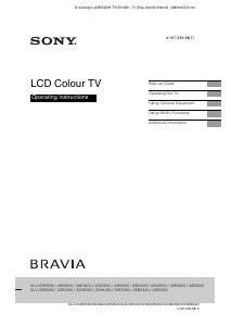 Handleiding Sony Bravia KLV-40EX600 LCD televisie