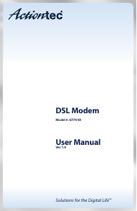 Handleiding Actiontec GT701D Modem