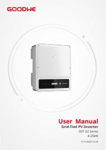 Manual GoodWe GW6000-SDT-20 Grid-tie Inverter