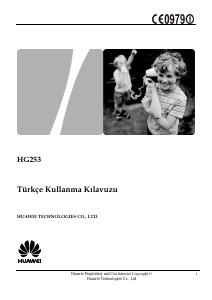 Kullanım kılavuzu Huawei HG253 Yönlendirici