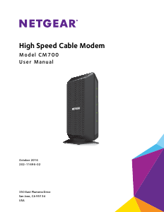 Handleiding Netgear CM700 Modem