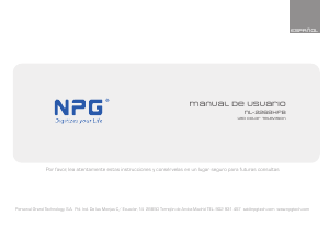 Manual de uso NPG NL-2268HFB Televisor de LED