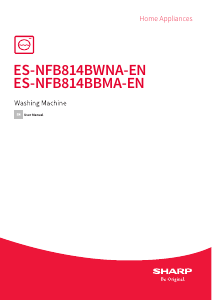 Handleiding Sharp ES-NFB814BWNA-EN Wasmachine