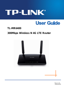 Manual TP-Link TL-MR6400 Router