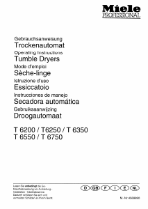 Bedienungsanleitung Miele T 6750 Trockner