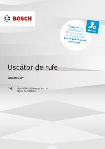 Manual Bosch WQG245D4BY Uscător