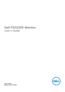 Handleiding Dell P3223DE LCD monitor