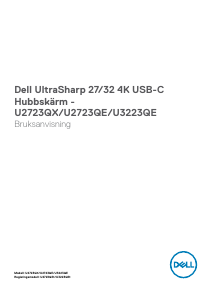 Bruksanvisning Dell U2723QX LED skärm