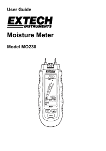 Handleiding Extech MO230 Vochtmeter