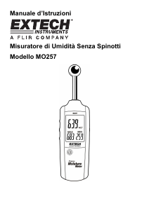 Manuale Extech MO257 Misuratore di umidità
