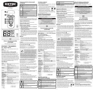 Handleiding Extol 417440 Vochtmeter