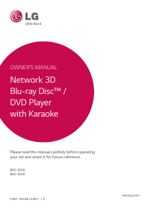 Manual LG BKS-4000 Blu-ray Player