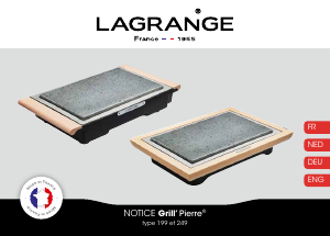 Bedienungsanleitung Lagrange 249005 Grill Pierre Tischgrill