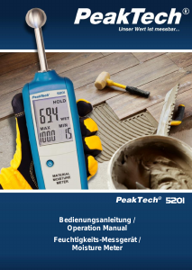 Handleiding PeakTech 510I Vochtmeter