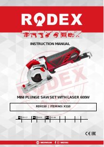 Manual Rodex RDX110 Circular Saw