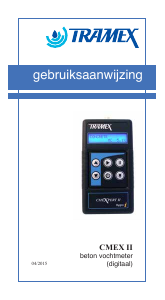 Handleiding Tramex CMEX II Vochtmeter