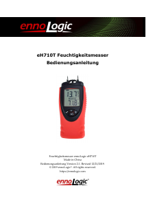 Bedienungsanleitung ennoLogic eH710T Feuchtigkeitsmesser
