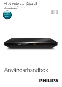 Bruksanvisning Philips BDP3490M Blu-ray spelare