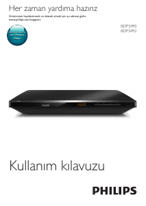 Kullanım kılavuzu Philips BDP3490M Blu-ray çalıcısı