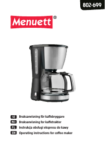 Instrukcja Menuett 802-699 Ekspres do kawy