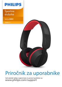 Priročnik Philips TAA6219BK Slušalka