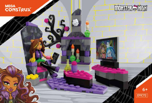 Handleiding Mega Construx set DYC72 Monster High Monsterific booster pack